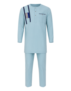 Ensemble traditionnel pour homme bleu ciel.